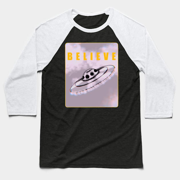 B E L I E V E Baseball T-Shirt by SoFroPrince